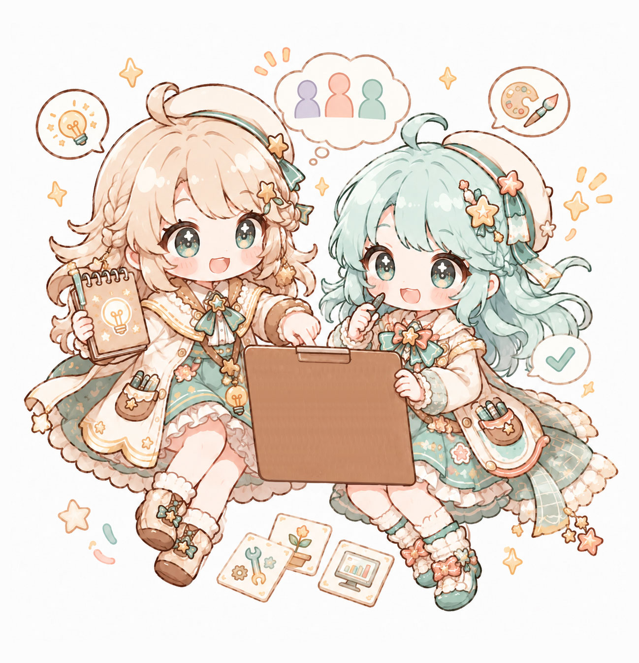 おしごとタイプ診断のイメージイラスト