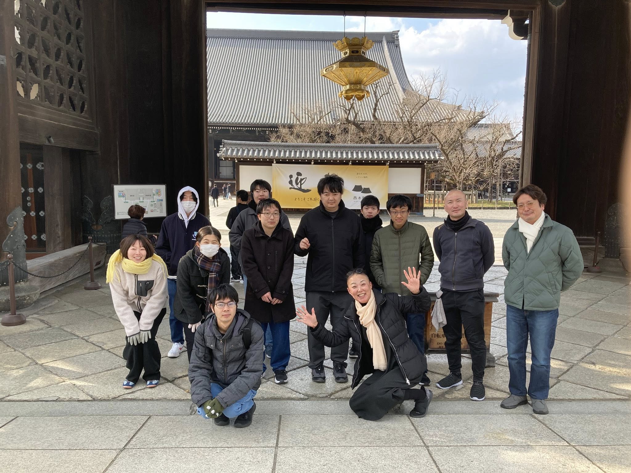 利用者さんと西本願寺へ初詣に行ってきました