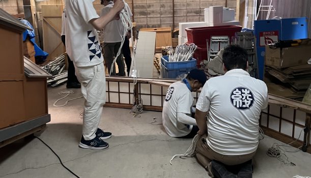 京都の伝統を未来へ。綾傘鉾の建て方に携わりました